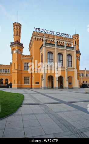 Wroclaw Glowny railway station. Pologne Banque D'Images