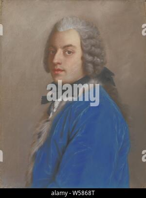 Count Count Francesco Algarotti Francesco Algarotti Portrait du Comte Francesco Algarotti, Portrait du Comte Francesco Algarotti (1712-64). Érudit littéraire de Venise à la cour de Frédéric le Grand. À mi-chemin, à gauche, en face. Une partie de la collection pastels., historique, Francesco Algarotti, Jean-étienne Liotard, 1745, parchemin (animale), H 42 cm × 32,5 cm w w 2,4 kg Banque D'Images