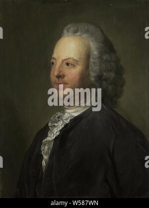 Antoni Warin (1712-64). Les navires d'Amsterdam, Portrait d'Antoni Warin (1712-64), les navires d'Amsterdam. Buste à gauche. Copie anonyme d'un pastel de 1763 dans le Van Lynden, historiques, Amsterdam, Antoni Warin collection, Jean Baptiste Perroneau (copie d'après), 1763 - 1850, de bord, de la peinture à l'huile (peinture), h 62,2 cm × 46,5 cm × w t 1,5 cm d 6,2 cm Banque D'Images
