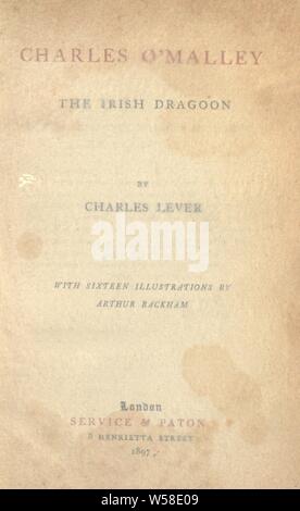 Charles O'Malley : l'Irish Dragoon : Levier, Charles James, 1806-1872 Banque D'Images