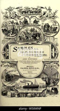 Des échantillons de la note books d'un uncommercial traveller : Mortimer, John, 1839-1912 Banque D'Images