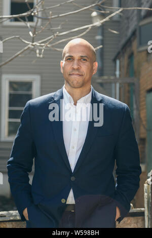 Un portrait de Cory Booker, 2020 le candidat démocrate, avril 2019. Banque D'Images