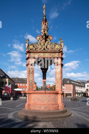 Mainz, Marktplatz vor dem Dom, Häuserzeile Banque D'Images