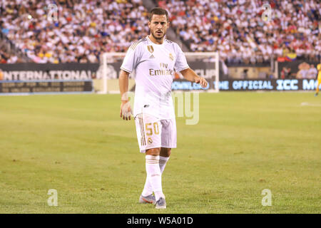 East Rutherford, United States. 26 juillet, 2019. Eden Hazard du Real Madrid au cours de match contre l'Atletico Madrid match valide pour la Coupe des Champions au stade MetLife à East Rutherford dans United States vendredi soir, 26ème. Brésil : Crédit Photo Presse/Alamy Live News Banque D'Images