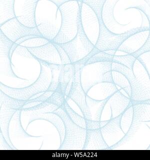 Aqua Blue hand drawn cercle crayon mêché sur fond blanc Banque D'Images