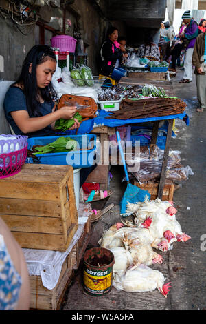 Jour de marché, Banaue, Luzon, Philippines Banque D'Images