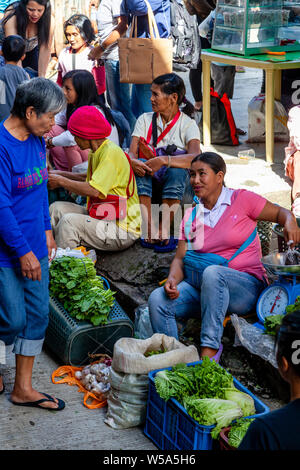 Jour de marché, Banaue, Luzon, Philippines Banque D'Images