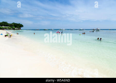 Alona Beach, Bohol, Philippines Banque D'Images