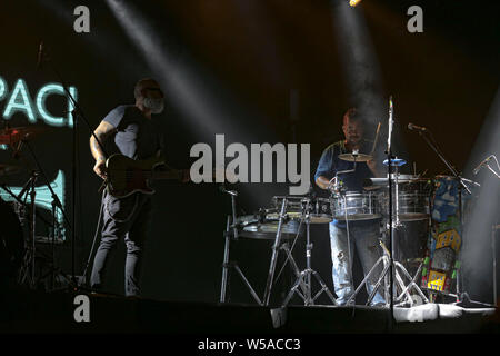 Roma, Italie. 26 juillet, 2019. Roy Paci Aretuska et Porta di Roma à vivre. Credit : Daniela Franceschelli/Pacific Press/Alamy Live News Banque D'Images