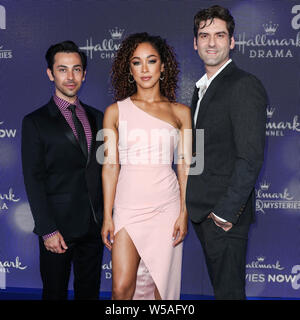 Los Angeles, États-Unis. 26 juillet, 2019. BEVERLY HILLS, LOS ANGELES, CALIFORNIE, USA - 26 juillet : Blake Argent, Chaley Rose et Joey arrivent à Fikins The Hallmark Channel et marque les films et les Mystères de l'été 2019 le TCA Press Tour qui a eu lieu à une résidence privée le 26 juillet 2019 à Beverly Hills, Los Angeles, Californie, États-Unis. (Photo par Xavier Collin/Image Crédit : Agence de Presse) L'agence de presse Image/Alamy Live News Banque D'Images