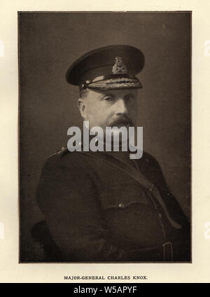 Vinatge photographie du Lieutenant-général Sir Charles Edmond Knox, KCB (28 février 1846 - 1 novembre 1938) était un soldat de l'armée britannique. Banque D'Images