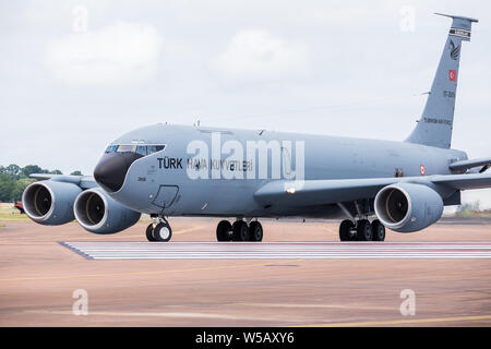 De l'air turque KC-135R capturés à la 2019 Royal International Air Tattoo à Fairford de la RAF. Banque D'Images