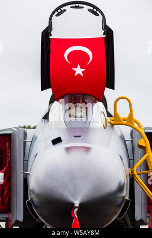 De l'air turque F-4E Phantom-2020 saisis au 2019 Royal International Air Tattoo à Fairford de la RAF. Banque D'Images