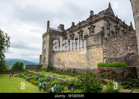 Le Palais Royal Vue de la reine Anne - Château de Stirling, Scotland, UK Banque D'Images