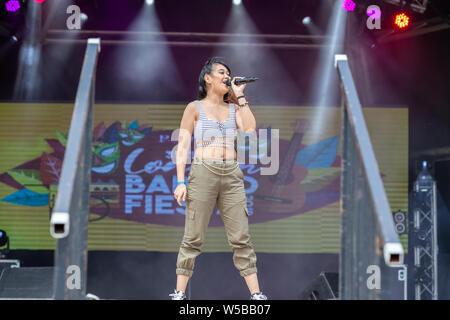 Walton-on-Thames, Dimanche 21 Juillet, 2019. Le Barrio Fiesta London est le plus grand d'Europe la France festival philippine qui est dans sa 35e année. Banque D'Images