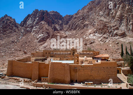 Le monastère Sainte-Catherine près du Mont Sinaï en Egypte Banque D'Images