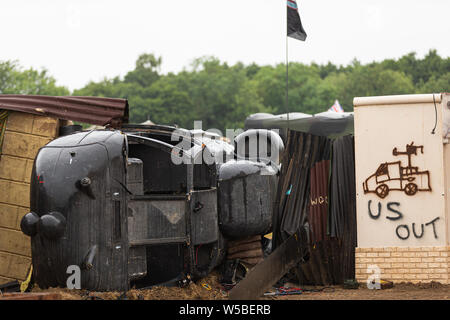 Reprise de la guerre et de la paix 2019, Paddock Wood Hop Farm. Banque D'Images