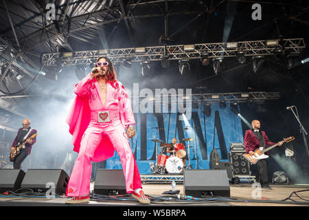 Standon, UK. Samedi 27 juillet 2019. Elvana fonctionne à Standon Composant situé dans le pittoresque en raison de Standon Seigneurie © Jason Richardson / Alamy Live News Banque D'Images