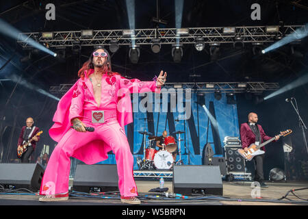 Standon, UK. Samedi 27 juillet 2019. Elvana fonctionne à Standon Composant situé dans le pittoresque en raison de Standon Seigneurie © Jason Richardson / Alamy Live News Banque D'Images