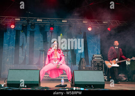 Standon, UK. Samedi 27 juillet 2019. Elvana fonctionne à Standon Composant situé dans le pittoresque en raison de Standon Seigneurie © Jason Richardson / Alamy Live News Banque D'Images