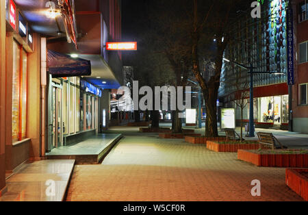 Bosanska street à Bihac. La Bosnie-et-Herzégovine Banque D'Images