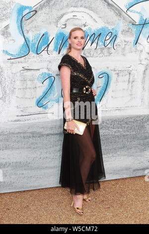 Serpentine Gallery Summer Party 2019 - présenté par les galeries Serpentine et Chanel - à la Serpentine Gallery dans les jardins de Kensington, Londres. Avec : Lara Stone Où : London, Royaume-Uni Quand : 25 juin 2019 Source : WENN.com Banque D'Images