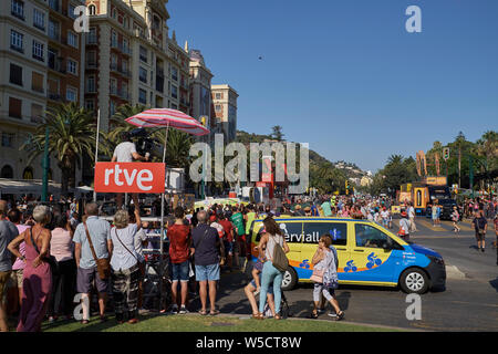 La Vuelta 2018. Malaga, Espagne. 25 août 2018. Banque D'Images