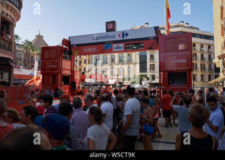 La Vuelta 2018. Malaga, Espagne. 25 août 2018. Contre-la-montre individuel. Banque D'Images