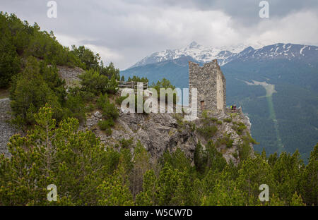 Tours de Fraele (Torri di Fraele), Valdidentro, au nord, de la Valteline Lombardie, Italie Banque D'Images