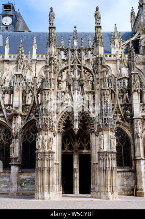 L'église de Notre-Dame de Rouen, Normandie, France Banque D'Images