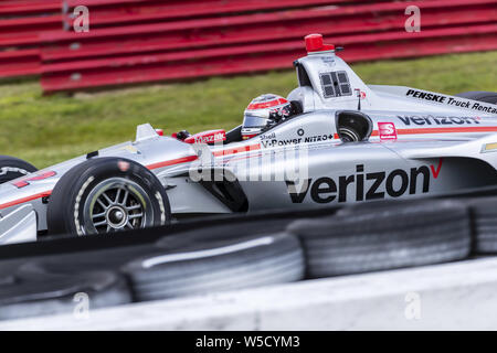 Le 26 juillet 2019, Lexington, Ohio, USA : force de volonté (12) de l'Australie pratiques pour le Honda Indy 200 au milieu de l'Ohio à Mid-Ohio Sports Car Course à Lexington, Ohio. (Crédit Image : © Walter G Arce Sr meule Medi/ASP) Banque D'Images