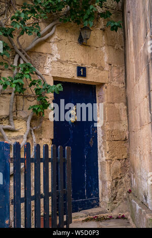 La ville de Mdina, Malte - 20 juillet, 2019. Scène de rue de Mdina, Malte - La ville silencieuse Banque D'Images