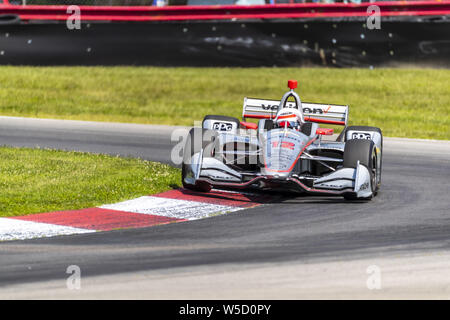 Le 26 juillet 2019, Lexington, Ohio, USA : force de volonté (12) de l'Australie pratiques pour le Honda Indy 200 au milieu de l'Ohio à Mid-Ohio Sports Car Course à Lexington, Ohio. (Crédit Image : © Walter G Arce Sr meule Medi/ASP) Banque D'Images