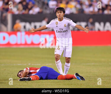 Takefuse Kubo du Real Madrid au cours de l'International Cup match entre le Real Madrid et l'Atlético Madrid à MetLife Stadium à East Rutherford, New Jersey, United States le 26 juillet 2019. (Photo de bla) Banque D'Images