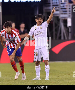 Takefuse Kubo du Real Madrid au cours de l'International Cup match entre le Real Madrid et l'Atlético Madrid à MetLife Stadium à East Rutherford, New Jersey, United States le 26 juillet 2019. (Photo de bla) Banque D'Images