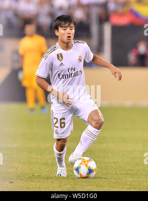 Takefuse Kubo du Real Madrid au cours de l'International Cup match entre le Real Madrid et l'Atlético Madrid à MetLife Stadium à East Rutherford, New Jersey, United States le 26 juillet 2019. (Photo de bla) Banque D'Images