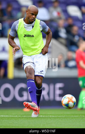 Anderlecht, Belgique. 28 juillet, 2019. Vincent Kompany d'Anderlecht en action au cours de la Jupiler Pro League match day 1 entre le RSC Anderlecht et KV Oostende le 28 juillet 2019 à Anderlecht (Belgique) . Credit : Pro Shots/Alamy Live News Banque D'Images