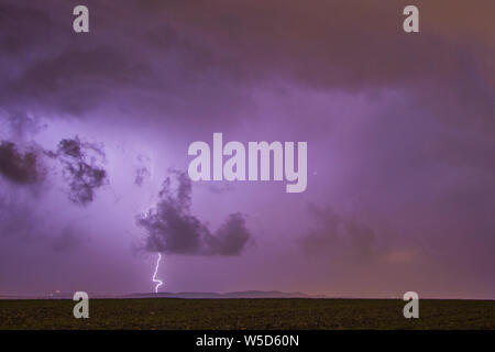 Storm chasing à Nicosie, Chypre Banque D'Images