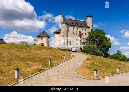 Szczecin, Pologne - 18 juillet 2019 : Le château royal, Szczecin, l'une des plus belles forteresses sur le sentier des nids d'aigles en Pologne. Banque D'Images