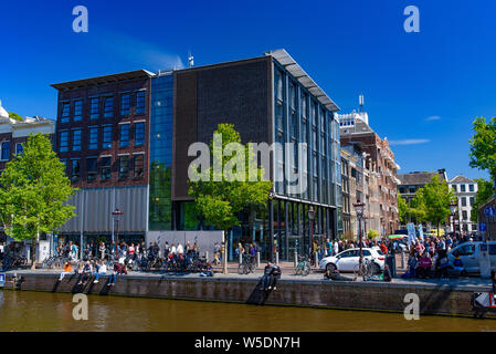 Maison d'Anne Frank à Amsterdam, Pays-Bas Banque D'Images