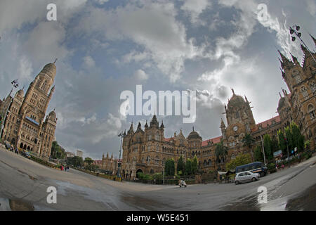 L'image de BMC et la Gare Chhatrapati Shivaji, à Mumbai, Inde Banque D'Images