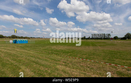 Le Wacken, Deutschland. 27 juillet, 2019. Le Wacken, Allemagne 01.08. - 03.08.2019 : Wacken Open Air - WAO - 2019 Le festival lui-même, mais aussi le village de Wacken dans le Schleswig-Holstein se préparent à la tempête de l'fans à partir d'aujourd'hui. Utilisation dans le monde entier | Credit : dpa/Alamy Live News Banque D'Images