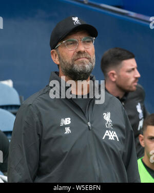 Edinburgh, Royaume-Uni. 28 juillet, 2019. Édimbourg, Écosse - 28 juillet : UNE JŸrgen Klopp avant le début de la match amical d'avant saison entre Liverpool FC et SSC Napoli à Murrayfield le 28 juillet 2019 à Edimbourg, Ecosse. (Photo de Alamy/Ian Jacobs) Crédit : Ian Jacobs/Alamy Live News Banque D'Images