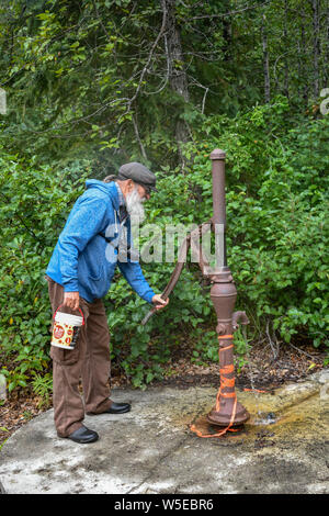 Bertha Creek Campground, Alaska Banque D'Images