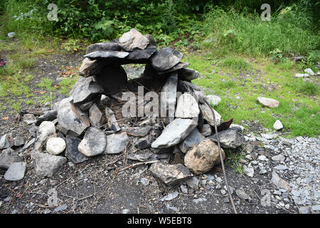 Bertha Creek Campground, Alaska Banque D'Images