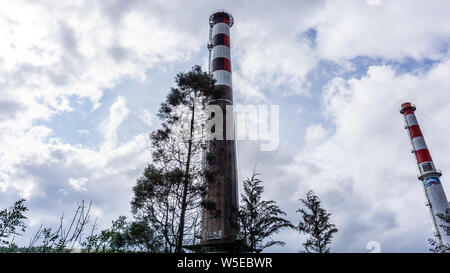 KARDEMIR, TURQUIE - 15 juillet 2019 - Vue panoramique de Kardemir Karabuk Iron and Steel Factory. Le tour du charbon sur le coke. Karabuk, Turquie Banque D'Images