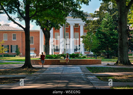 Le Lyceum bâtiment était la vue d'un affrontement sanglant de droits civils en 1962 sur le campus de l'Ole Miss à l'Université du Mississippi, Oxford, MS Banque D'Images