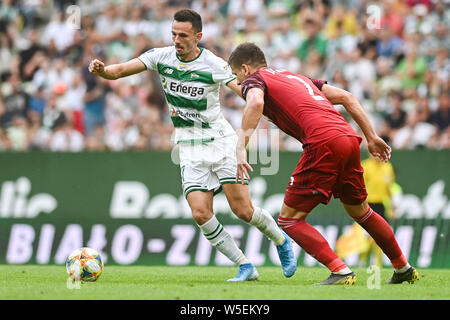 Gdansk, Pologne. 28 juillet, 2019. Rafal Wolski de Pagan Gdansk vu en action au cours de la PKO Ekstraklasa match de championnat entre Pagan Wisla Cracovie et Gdansk.(score final ; Pagan Gdansk 0:0 Wisla Cracovie). Credit : SOPA/Alamy Images Limited Live News Banque D'Images