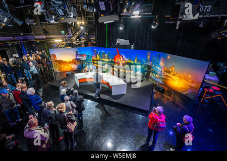 Melbourne, Australie - L'ABC Studios Q&A talk show définie au cours de l'activité Portes ouvertes Banque D'Images