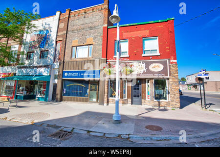 Midland, Canada, juillet 2019-15 : au centre-ville, dans la région de Midland Town situé sur la baie Georgienne, dans le comté de Simcoe, Ontario, Canada Banque D'Images